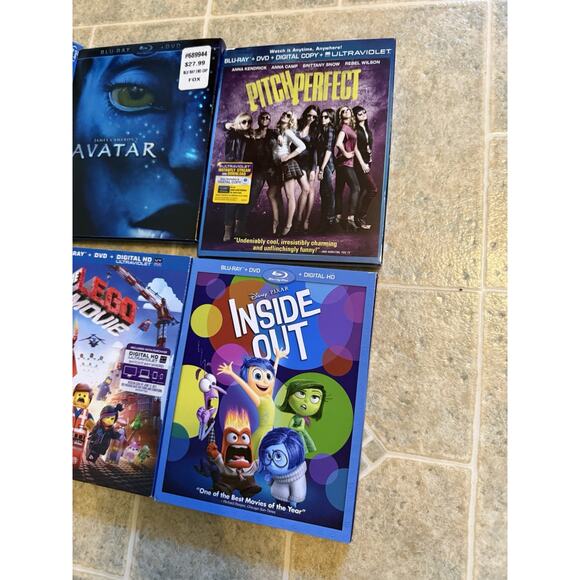 DVD/Blu Ray Collection Family Friendly Kids 8 Movies Avatar Inside Out Frozen - Picture 2 of 10